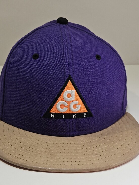Nike ACG Other - Nike ACG True Snapback Hat Purple Wool Leather Brim Strapback Outdoor Vintage